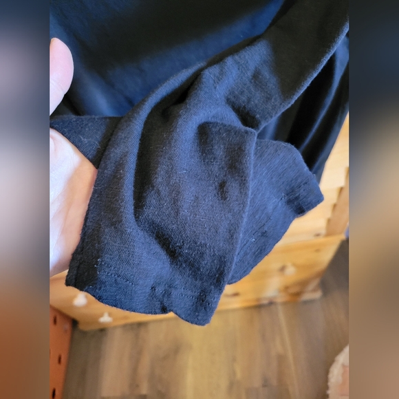 Old Navy Black 3/4 Sleeve Tie Bottom Size Small - Picture 5 of 7